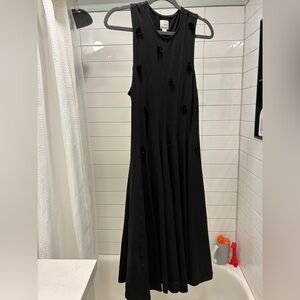 New Maeve Black Beaded Midi Dress